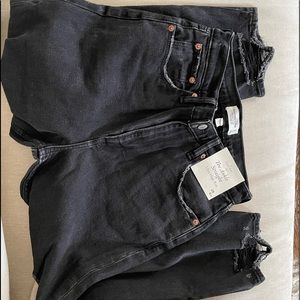 Abercrombie Curve Love Ultra High Rise Ankle Straight Jean size 28 xshort